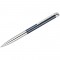 Ручка шариковая Delucci Volare синяя, 1,0мм, корпус серебро/серо-голубой, поворот., подарочная упаковка