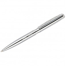 Ручка шариковая Delucci Mare синяя, 1,0мм, цвет корпуса - серебро, поворот., подарочная упаковка