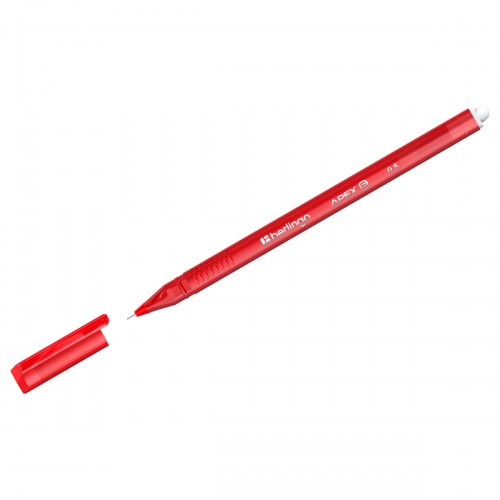 Ручка гелевая стираемая Berlingo Apex E красная, 0,5мм, трехгранная