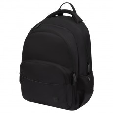 Рюкзак Berlingo U3 Totally black 41*29,5*13см, 2 отделения, 4 кармана, эргономичная спинка
