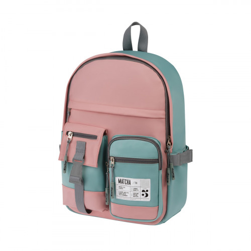 Рюкзак Berlingo Tasty Pink matcha, 40*28*15см, 1 отделение, 7 карманов, уплотненная спинка