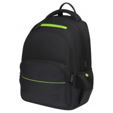 Рюкзак Berlingo U3 Black-green 41*29,5*13см, 2 отделения, 4 кармана, эргономичная спинка