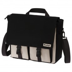 Рюкзак-сумка Berlingo Square black 33*29*12см, 1 отделение, 4 кармана, уплотненная спинка