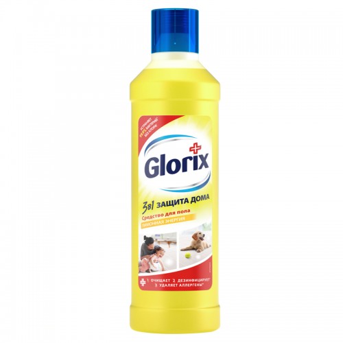 Средство для мытья полов Glorix Лимонная энергия, 1л