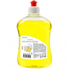 Средство для мытья посуды Vega Лимон, пуш-пул, 500мл