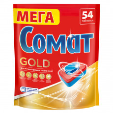 Таблетки для посудомоечных машин Сомат Gold, 54шт.