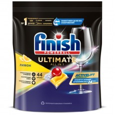 Таблетки для посудомоечной машины Finish Ultimate, лимон, 44 капсулы