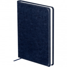 Ежедневник недатированный, А4, 160л., твердый переплет, кожзам, BG Nebraska. Blue, синий Ежедневник недатированный, А4, 160л., твердый переплет, кожзам, BG Nebraska. Blue, синий