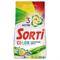Порошок для машинной стирки Sorti Color, 3кг