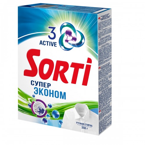 Порошок для ручной стирки Sorti Супер Эконом, 350г