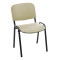 Стул Helmi HL-F01 Изо, каркас черный, обивка кожзам бежевый
