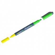 Текстовыделитель двусторонний Berlingo Textline HL220 желтый/зеленый, 0,5-4мм