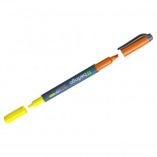 Текстовыделитель двусторонний Berlingo Textline HL220 желтый/оранжевый, 0,5-4мм