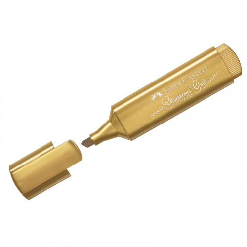Текстовыделитель Faber-Castell TL 46 Metallic мерцающий золотой, 1-5 мм