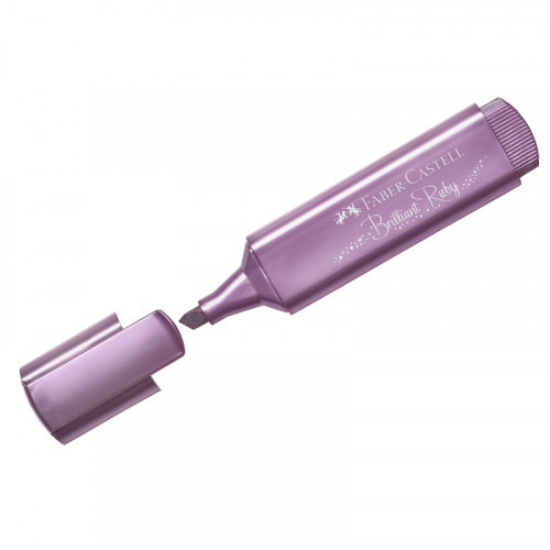 Текстовыделитель Faber-Castell TL 46 Metallic мерцающий рубиновый, 1-5мм