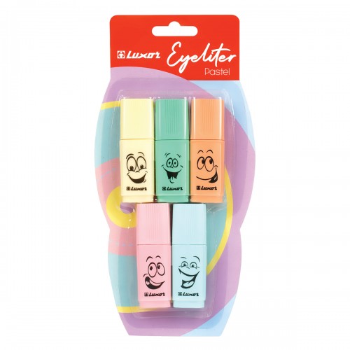 Набор текстовыделителей Luxor Eyeliter Pastel ассорти, 1-4,5мм