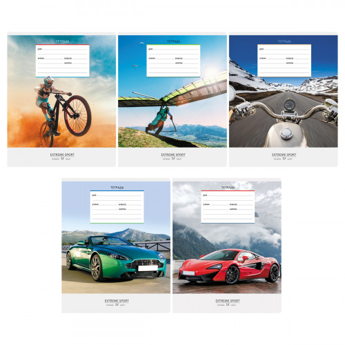 Тетрадь 12л., клетка BG Спорт