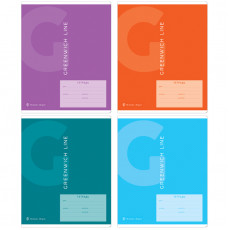 Тетрадь 18л., линия Greenwich Line Color theory, 80г/м2