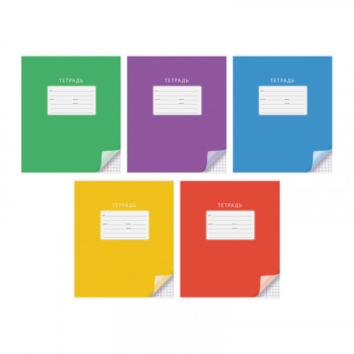 Тетрадь 12л., клетка ArtSpace Однотонная. С уголком