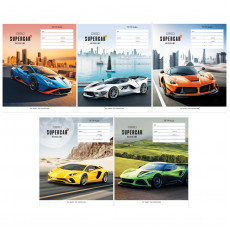 Тетрадь 12л., косая линия ArtSpace Авто. Supercar, эконом
