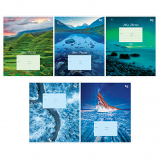 Тетрадь 12л., косая линия BG Россия