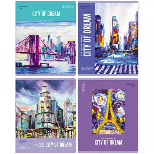 Тетрадь 48л., А5, линия BG City dream