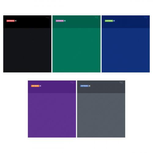 Тетрадь 48л., А5, линия BG Моноколор