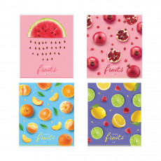 Тетрадь 48л., А5, клетка ArtSpace Фрукты. Juicy fruits, эконом