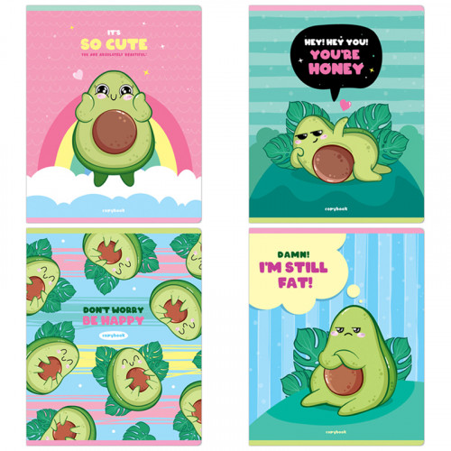 Тетрадь 48л., А5, клетка ArtSpace Рисунки. Honey avocado, эконом