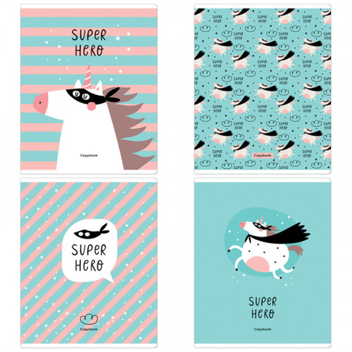 Тетрадь 40л., А5, линия ArtSpace Рисунки. Super hero