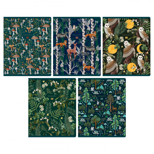 Тетрадь 48л., А5, клетка BG Дикая жизнь, матовая ламинация