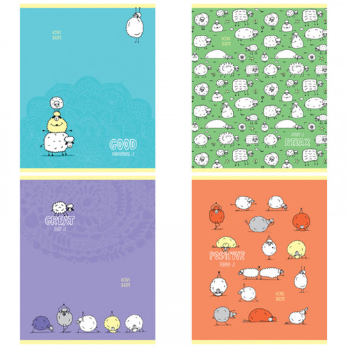 Тетрадь 48л., А5, линия ArtSpace Рисунки. Funny sheep, суперэконом