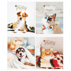 Тетрадь 48л., А5, клетка ArtSpace Питомцы. Pretty friends