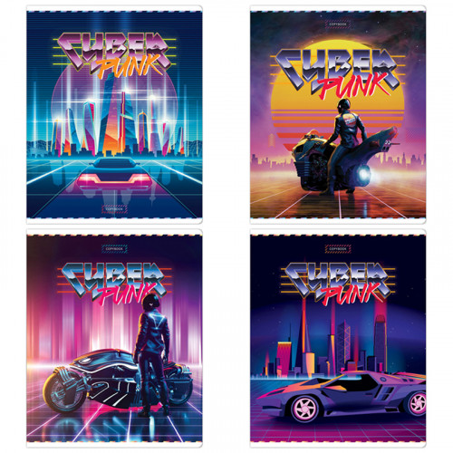 Тетрадь 48л., А5, клетка ArtSpace Стиль. Cyberpunk