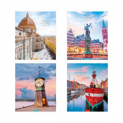 Тетрадь 48л., А5, клетка ArtSpace Путешествие. Places of interest