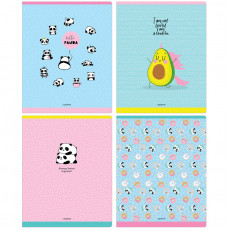 Тетрадь 48л., А5, клетка MESHU Cute friends, ТВИН-лак