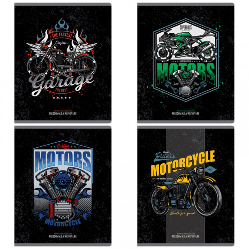 Тетрадь 48л., А5, клетка ArtSpace Стиль. Motorcycles
