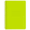 Тетрадь 48л., А5, клетка на пластиковом гребне, BG Neon. Yellow, пластиковая обложка