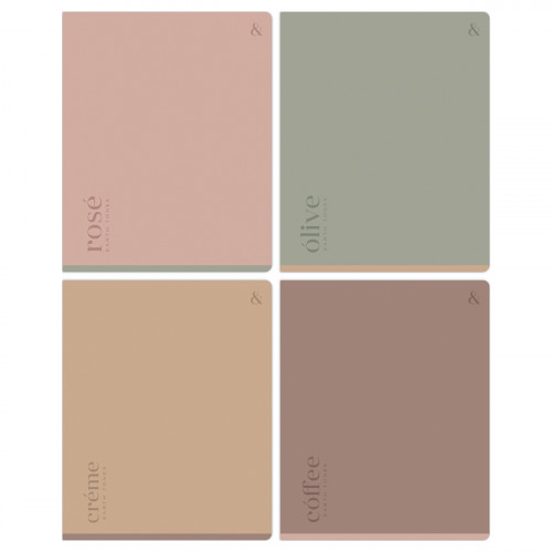 Тетрадь 48л., А5, клетка Greenwich Line Natural tone, cофт-тач ламинация, 70г/м2