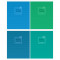 Тетрадь 48л., А5, клетка ArtSpace Моноколор. Blue&Green
