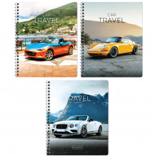 Тетрадь 48л., А5, клетка на гребне ArtSpace Авто. Car travel, глянцевый УФ-лак