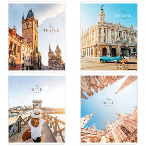 Тетрадь 48л., А5, клетка ArtSpace Путешествия. Best trip