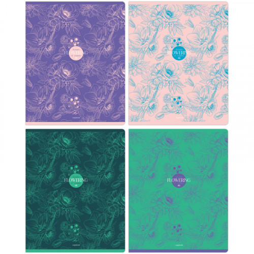 Тетрадь 48л., А5, клетка BG Flowering