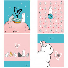 Тетрадь 40л., А5, клетка BG Rabbit, эконом