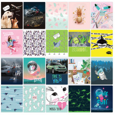 Тетрадь 48л., А5, линия BG Super Mix-20, 20 дизайнов Тетрадь 48л., А5, линия BG Super Mix-20, 20 дизайнов