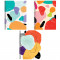 Тетрадь 48л., А5, клетка на гребне GreenwichLine Abstract pattern, глянцевая ламинация, тиснение фольгой, 70г/м2