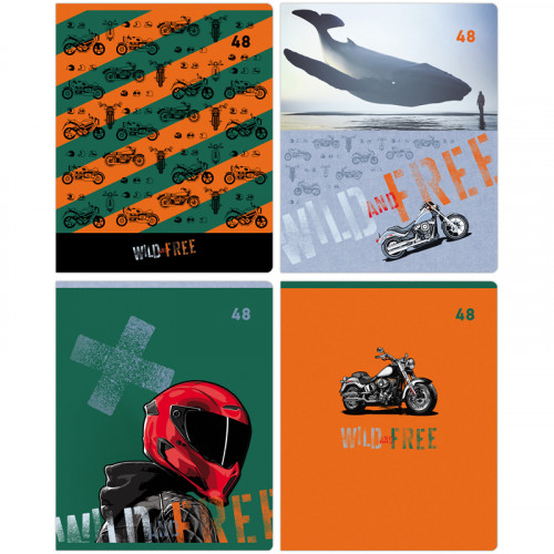 Тетрадь 48л., А5, клетка BG Wild and free