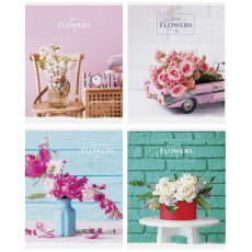 Тетрадь 48л., А5, клетка ArtSpace Цветы. Garden flowers, суперэконом Тетрадь 48л., А5, клетка ArtSpace Цветы. Garden flowers, суперэконом