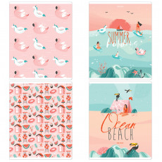 Тетрадь 48л., А5, клетка ArtSpace Рисунки. Enjoy summer