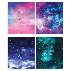 Тетрадь 48л., А5, клетка ArtSpace Стиль. Star dreams, матовая ламинация, тиснение фольгой